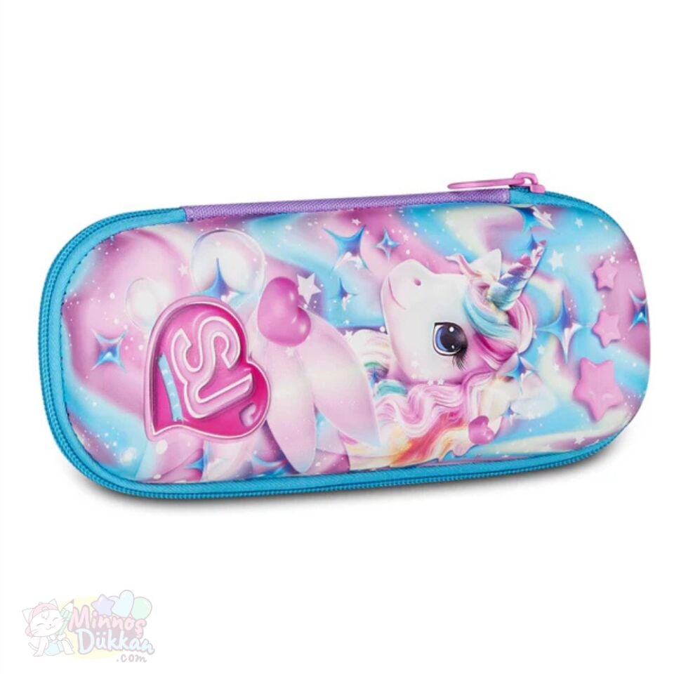 Sj Gang Unicorn Parlayan 3D Kalem Çantası