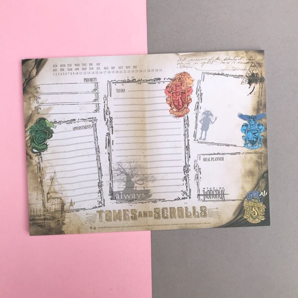 Harry Potter 27.5x20 Renkli Planlayıcı