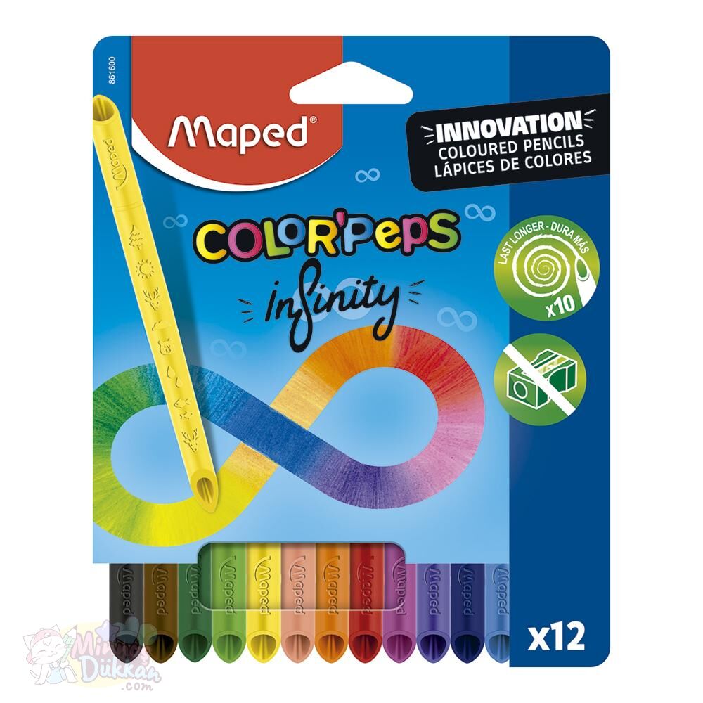 Maped Color Peps Infinity Kuruboya Kalemi 12 Renk