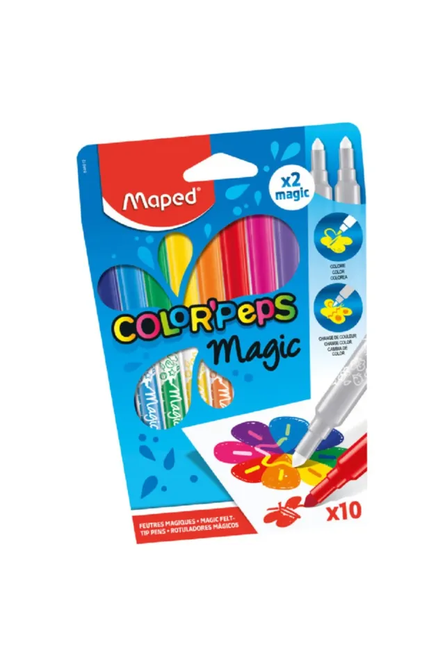 Maped Color Peps Magic Sihirli Keçeli Kalem 10 Renk