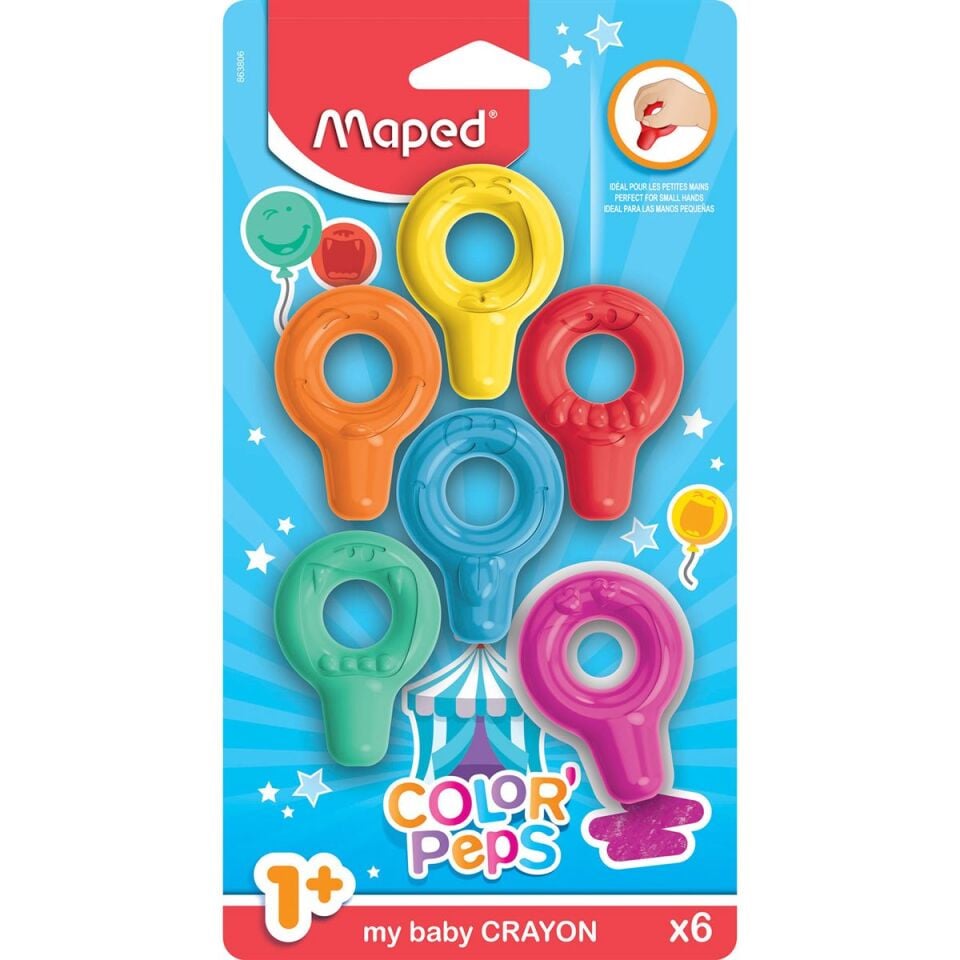 Maped Color Peps 6lı Bebek Crayon