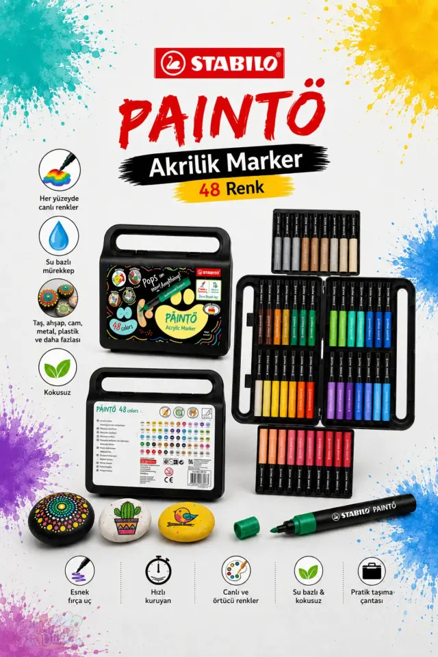 Stabilo Painto Akrilik Markör 48 Renk