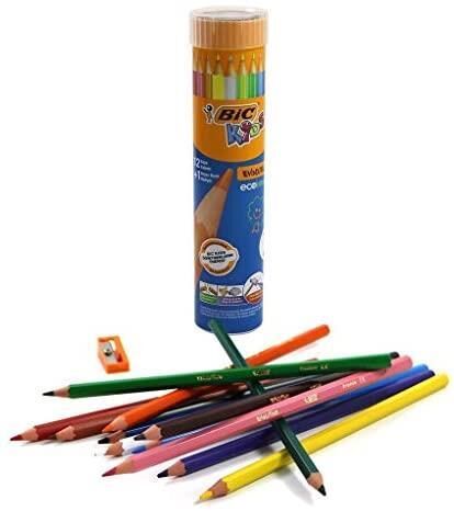 Bic Kids Evolution 12+1 Metal Tüpte Kuru Boya Kalemi