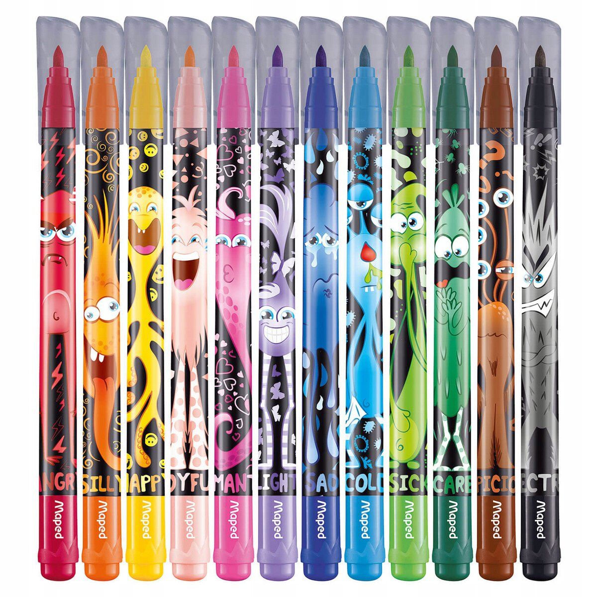 Maped Color Peps Monster Keçeli Kalem 12li