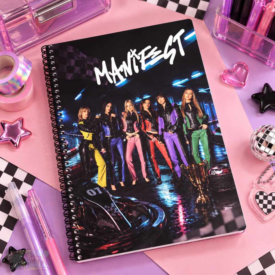 Manifest Spiralli Kareli Defter A4 - 80 Yaprak