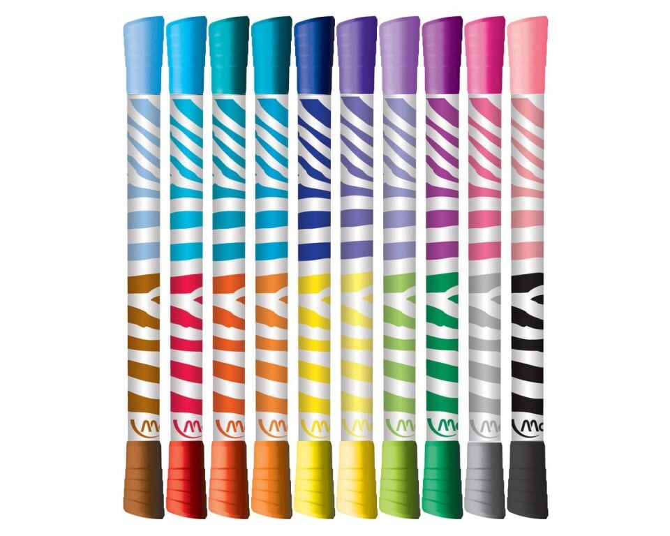 Maped Color Peps Duo Keçeli Kalem Seti 10 Renk