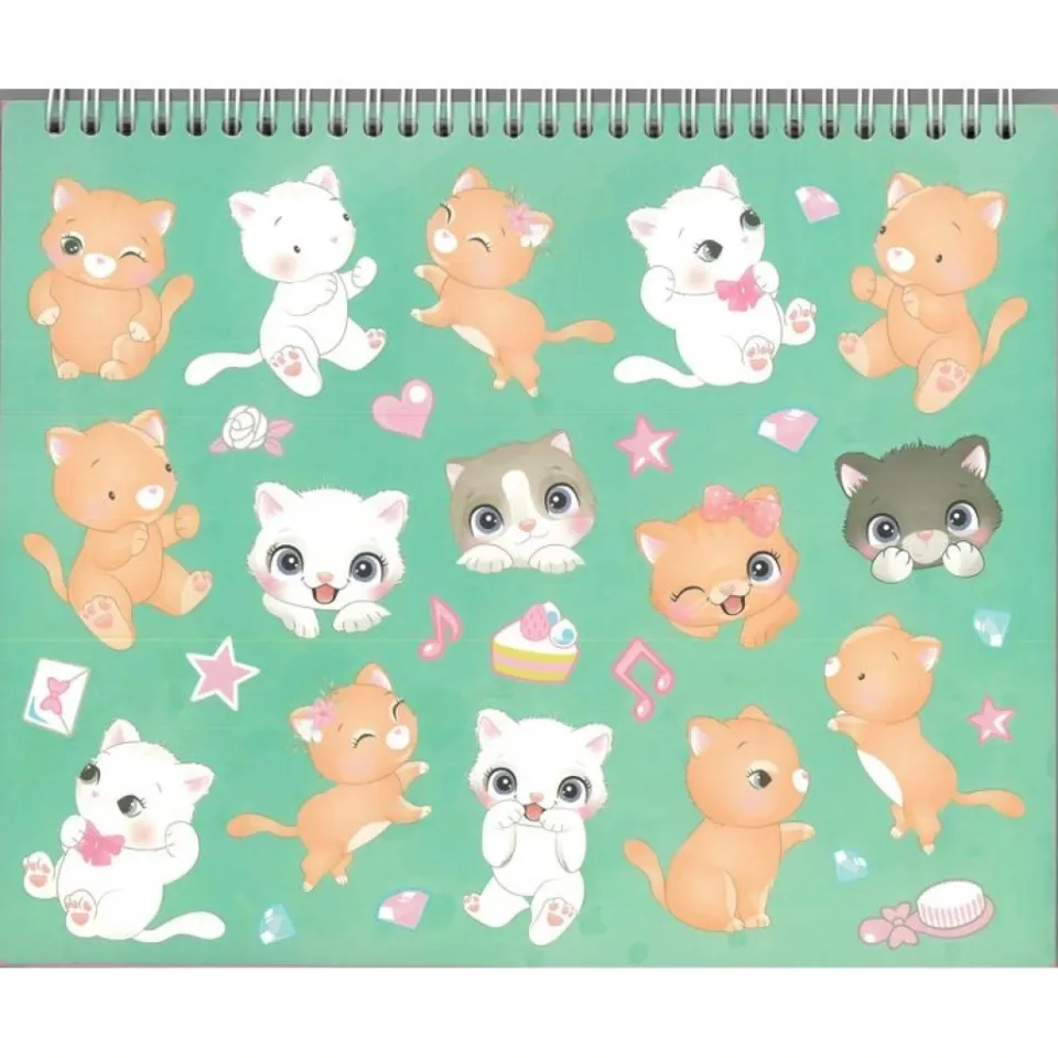 Style On Fashion Design Sketch Set I Love Cat 21x25