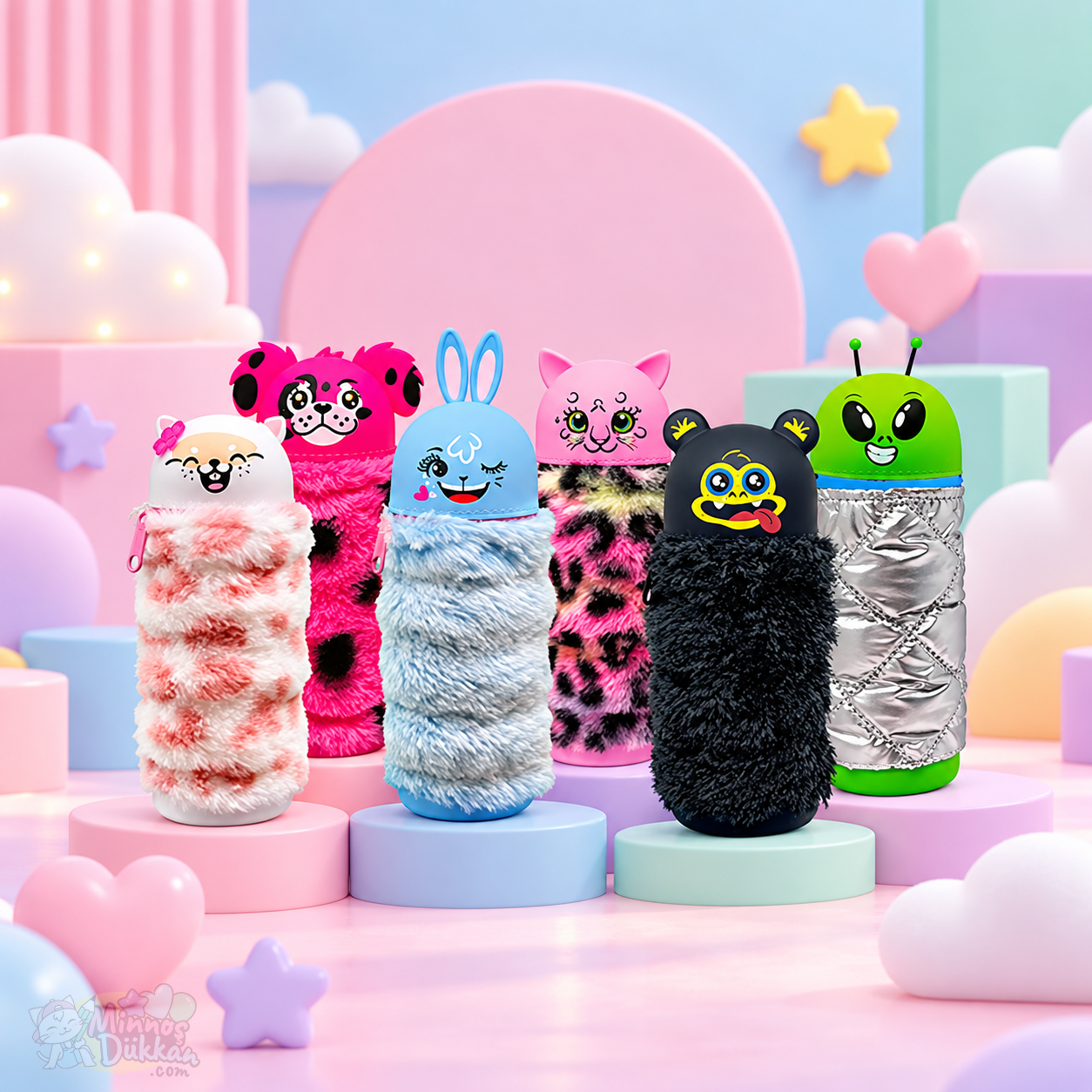 Mitama Peluş Uzayabilen Kalem Çantası