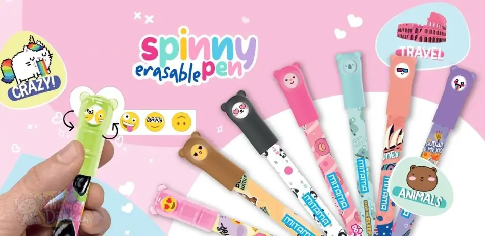 Mitama Spinny 2li Silinebilir Jel Kalem - Seyahat