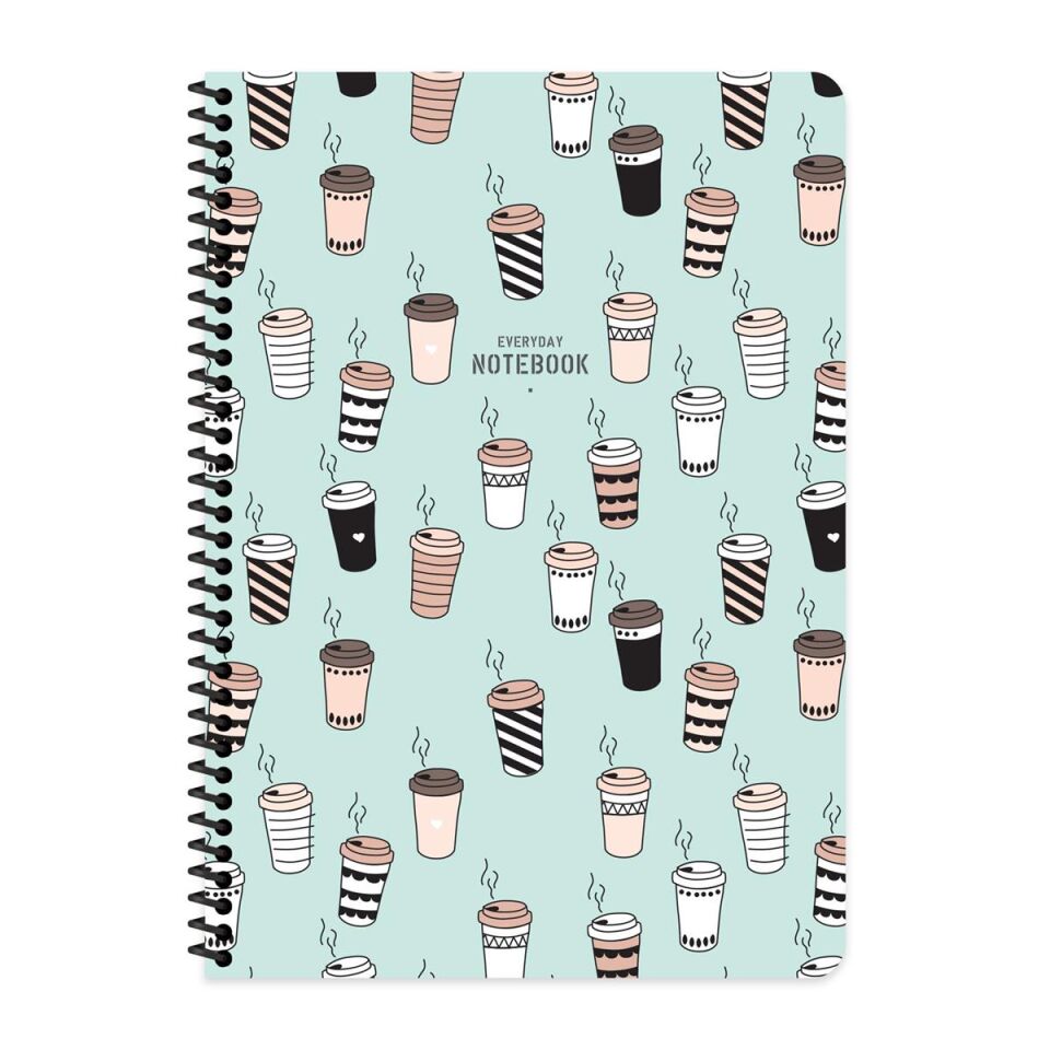 Everyday Notebook Kareli Defter 80 Yaprak 16.5x22.5 - Coffee