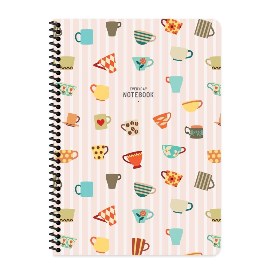 Everyday Notebook Kareli Defter 80 Yaprak 16.5x22.5 - Coffee