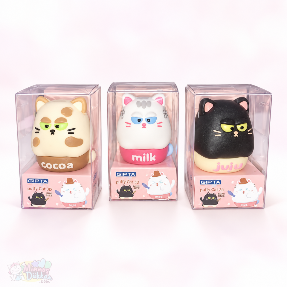 Cute Fluffy Cat 3D Kalemtıraş