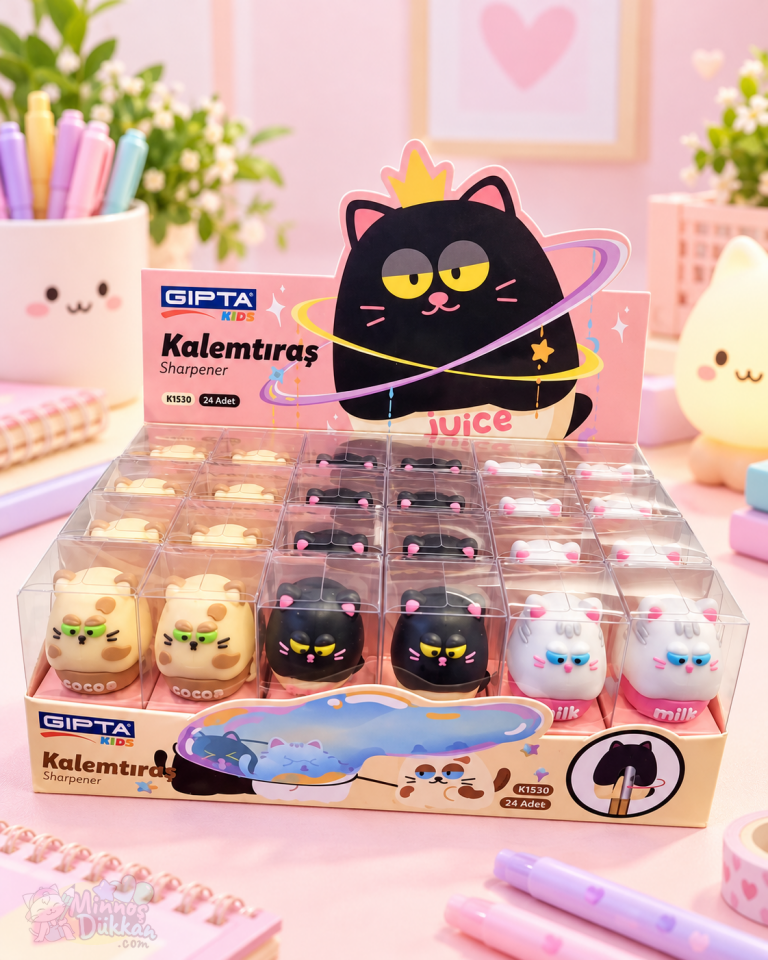 Cute Fluffy Cat 3D Kalemtıraş
