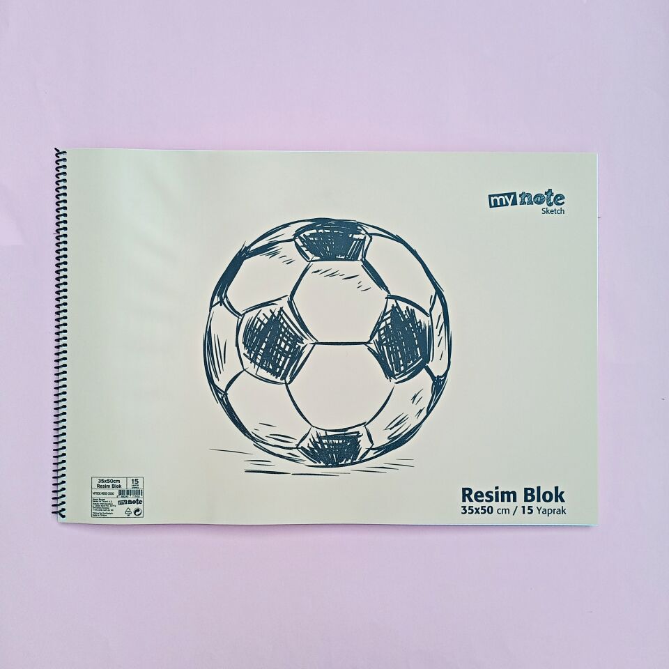 Mynote 35x50 cm 15 Yaprak Resim Blok