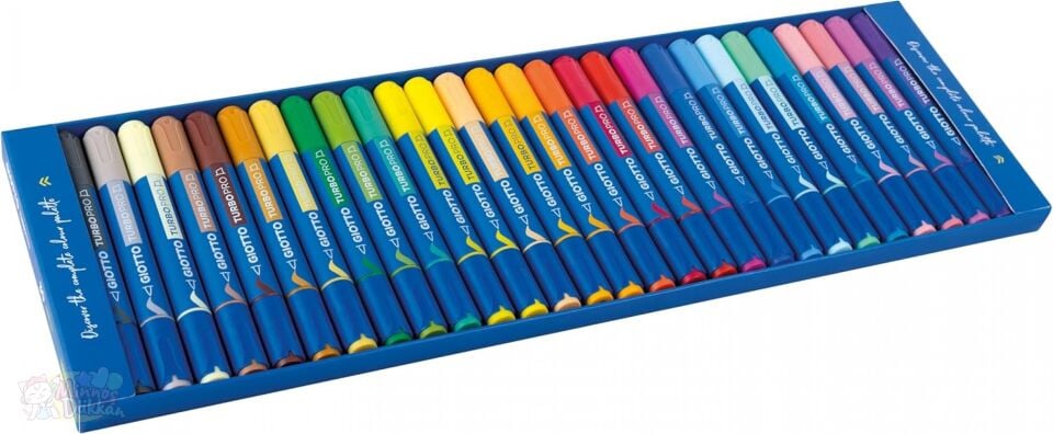 Giotto Turbo Pro Çift Uçlu Keçeli Kalem 30 Renk