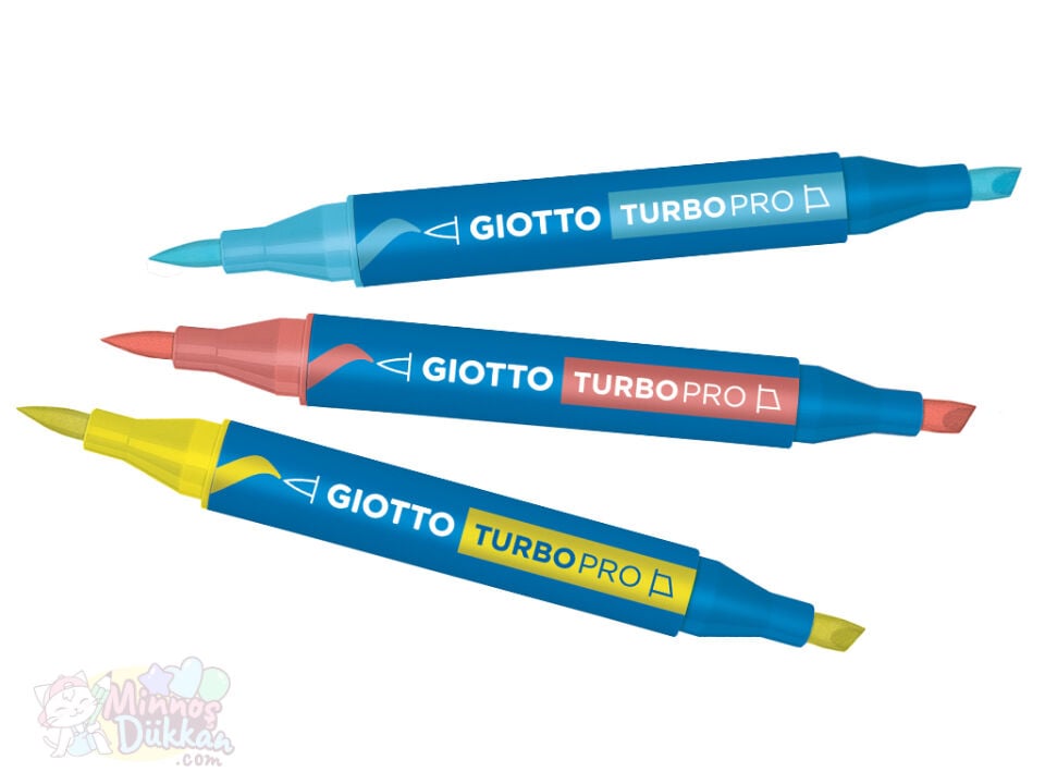Giotto Turbo Pro Çift Uçlu Keçeli Kalem 30 Renk