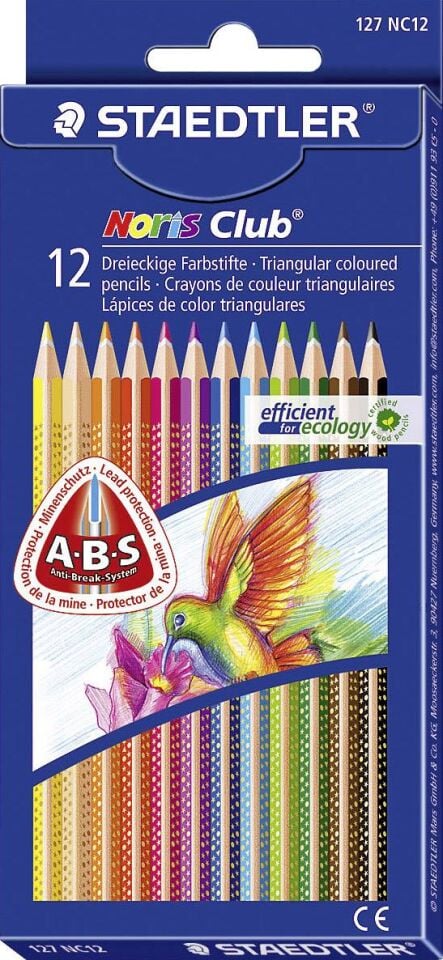 Staedtler Noris 12 Renk Desenli Kuru Boya