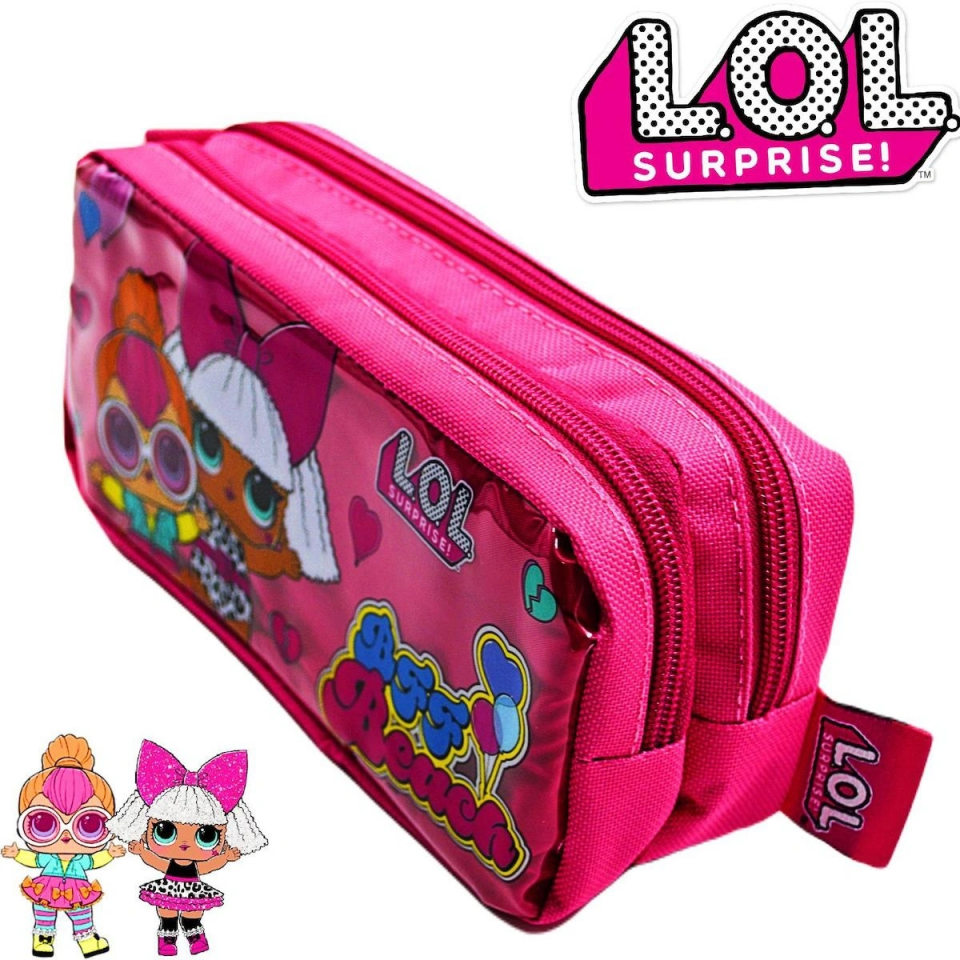 LOL BFF Beach Çift Gözlü Kalem Çantası