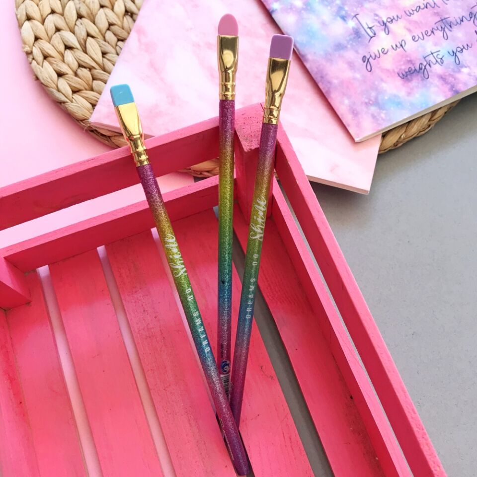 Makyaj Fırçası Silgili Kurşun Kalem