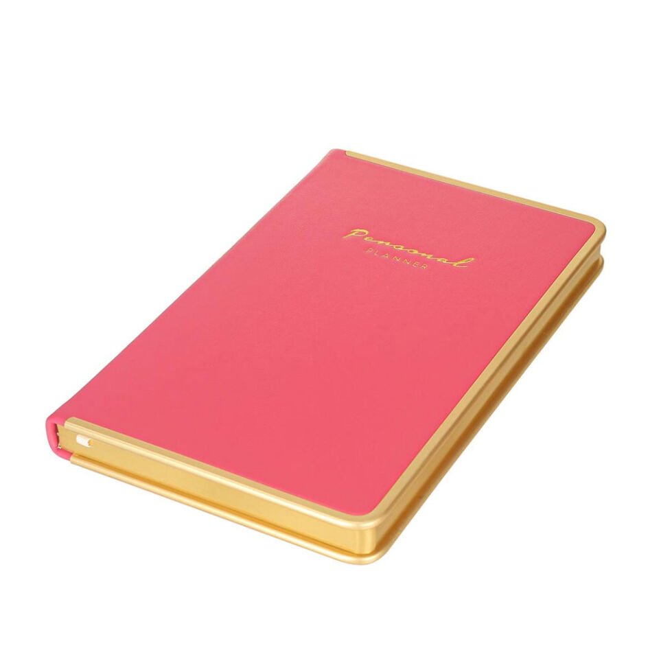 VJ Monaco Vegan Defter 13x21 - 96 Yaprak Çizgili - Nar Rengi