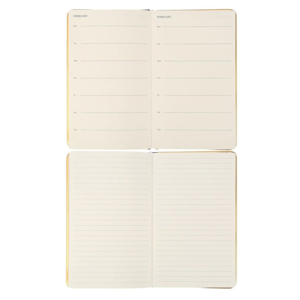 VJ Monaco Vegan Defter 13x21 - 96 Yaprak Çizgili - Nar Rengi