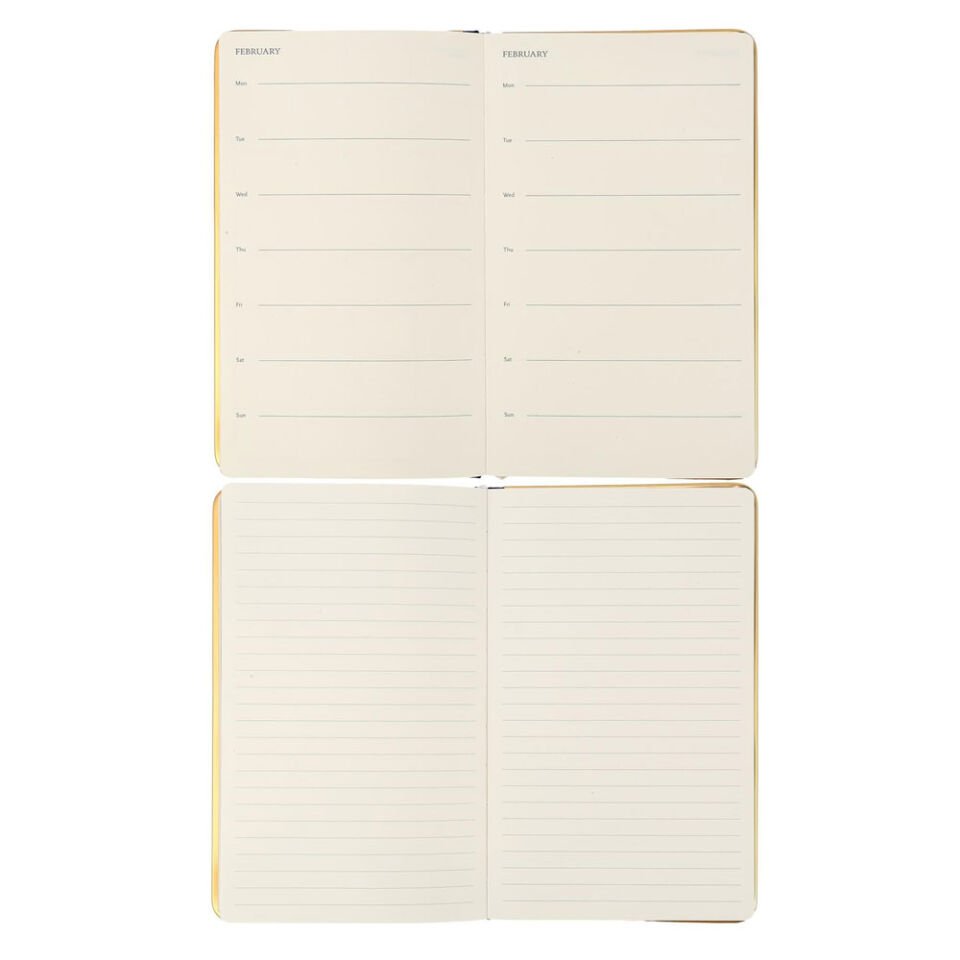 VJ Monaco Vegan Defter 13x21 - 96 Yaprak Çizgili - Nar Rengi