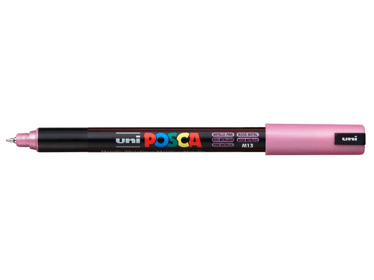 Uni Posca Su Bazlı Poster Markörü 1MR 0.7 Metalik Pembe