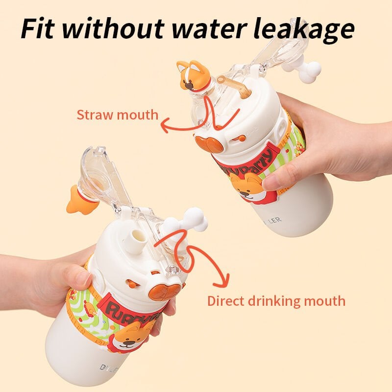 Vagon Life Diller Shiba Çift Kapak Askılı Çelik Termos 520 ML