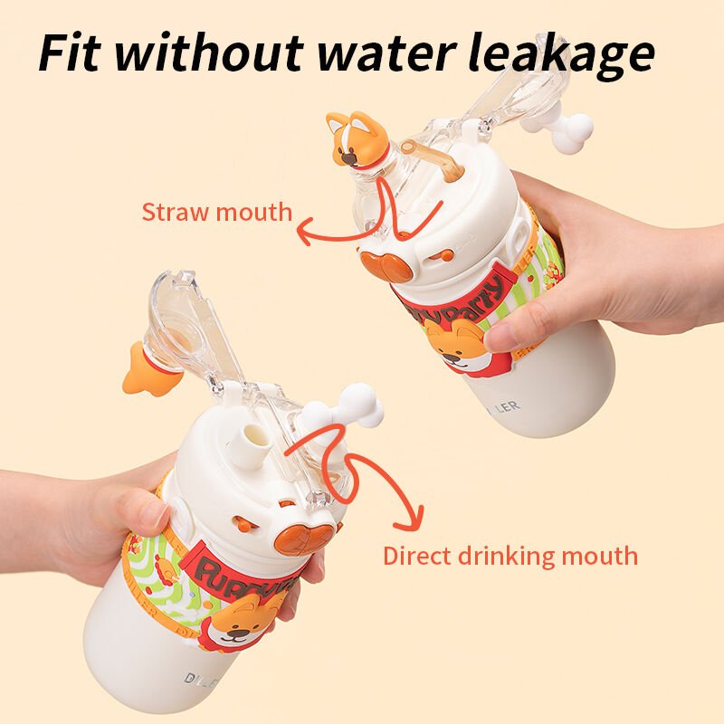 Vagon Life Diller Shiba Çift Kapak Askılı Çelik Termos 520 ML