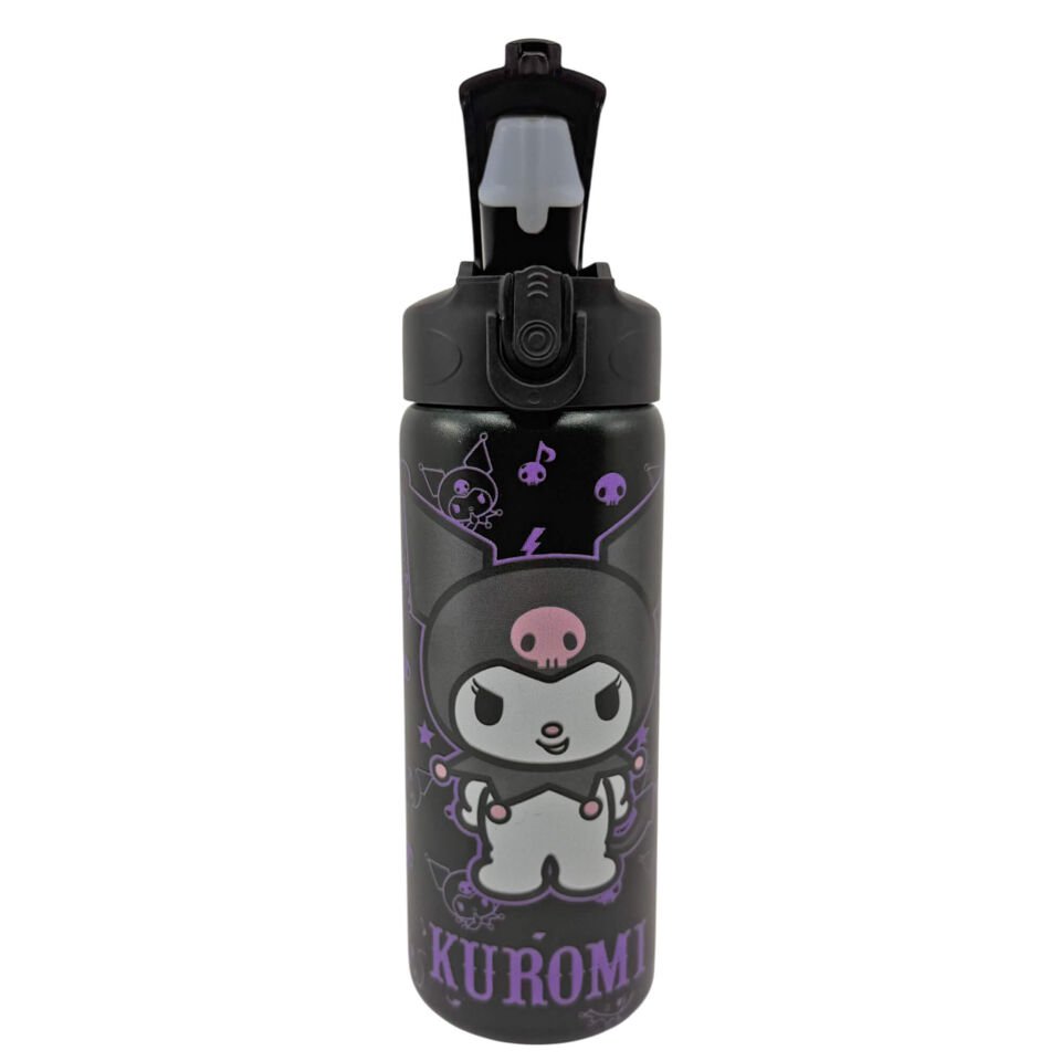 Kuromi Çelik Matara Siyah 600 Ml