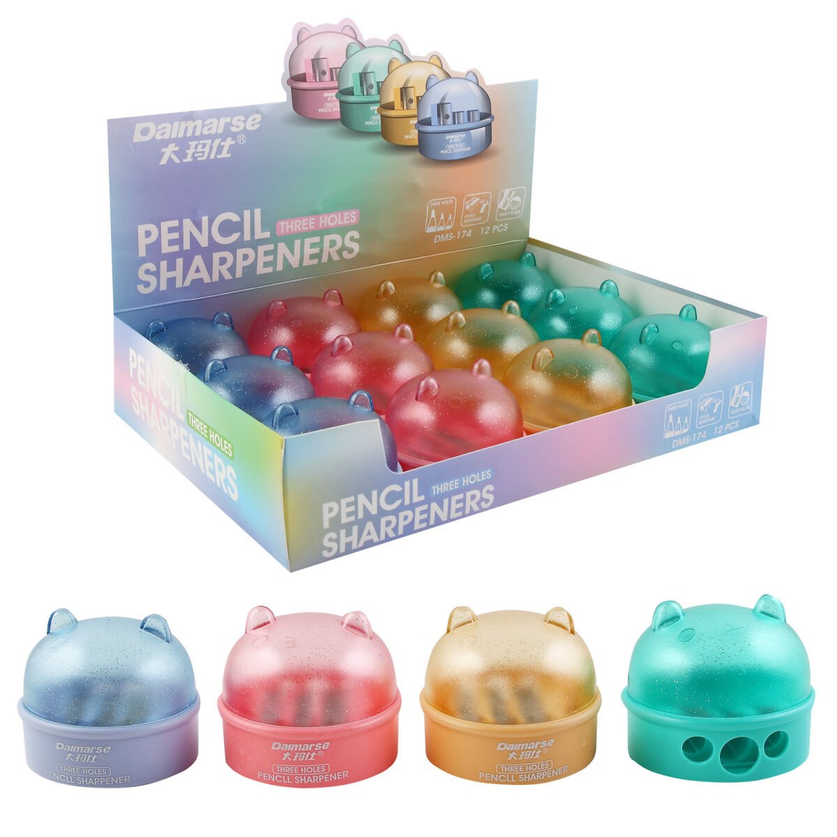 Simli Üç Gözlü Kalemtraş