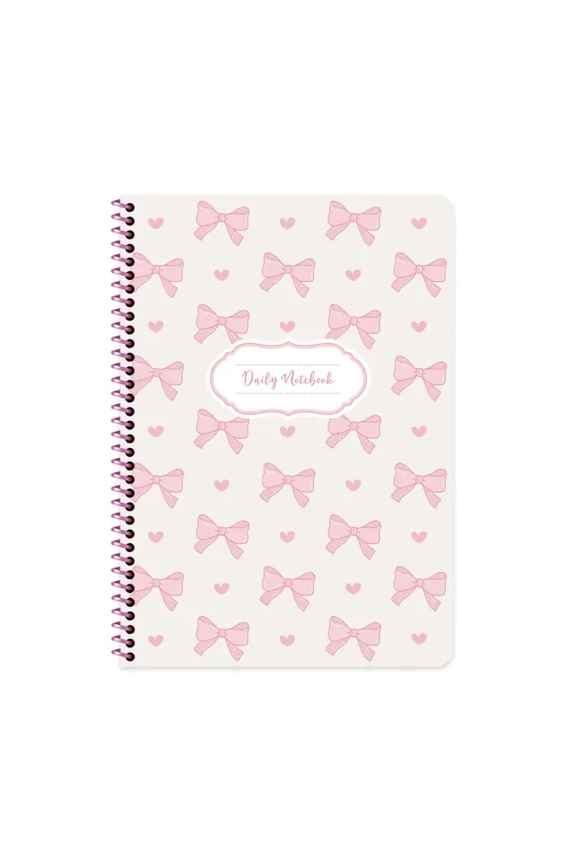 Kurdele 80 Yaprak Çizgili Spiralli Defter A4