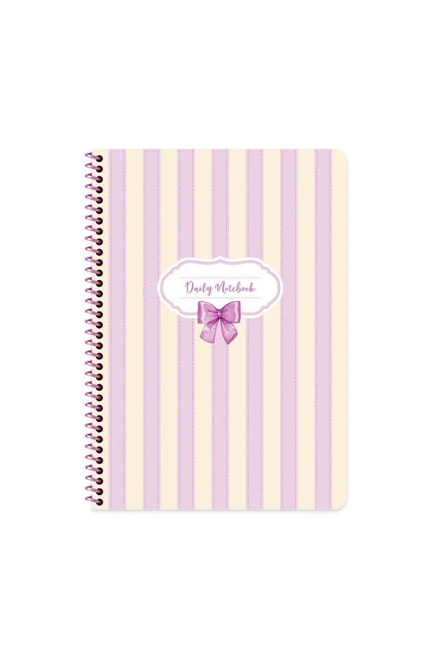 Kurdele 80 Yaprak Çizgili Spiralli Defter A4