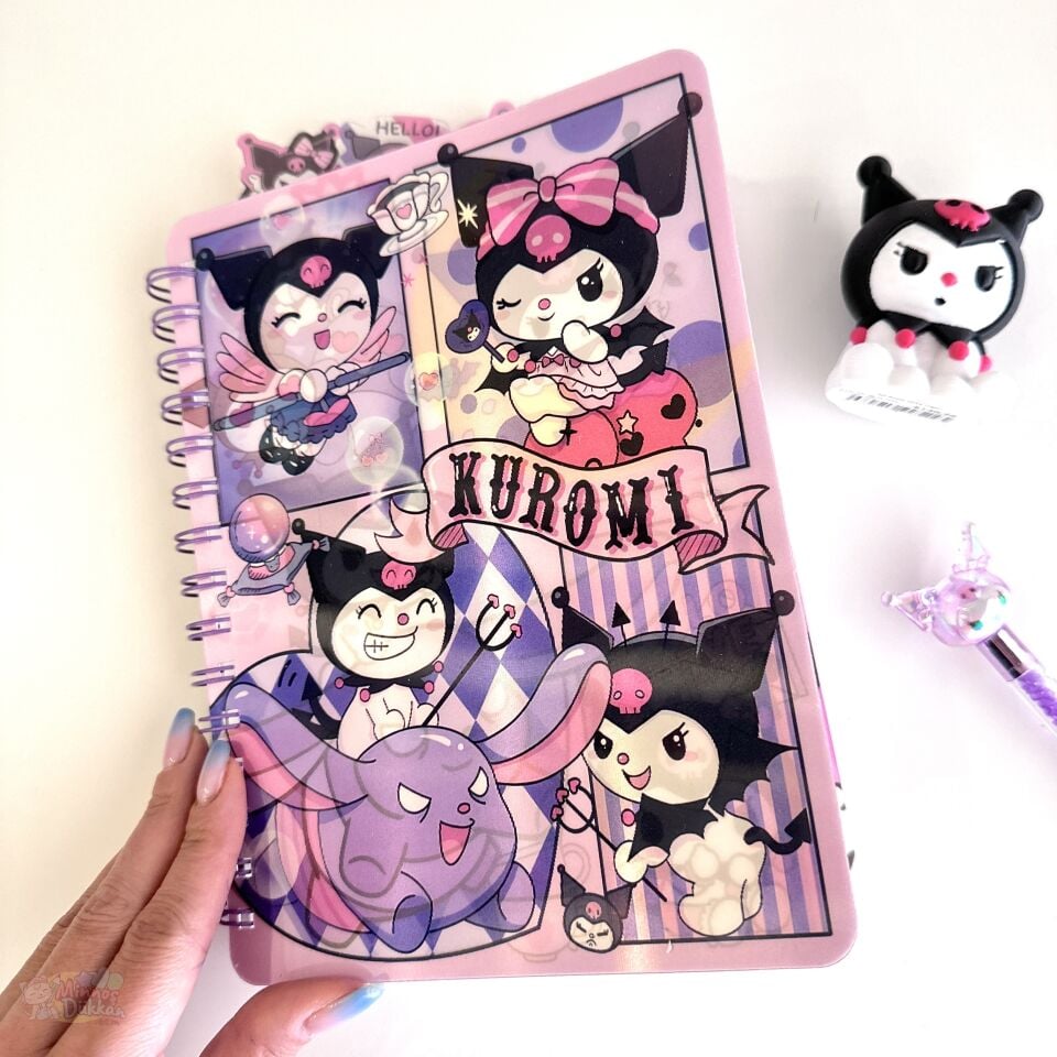 Hologramlı Ayraçlı Defter - Kuromi