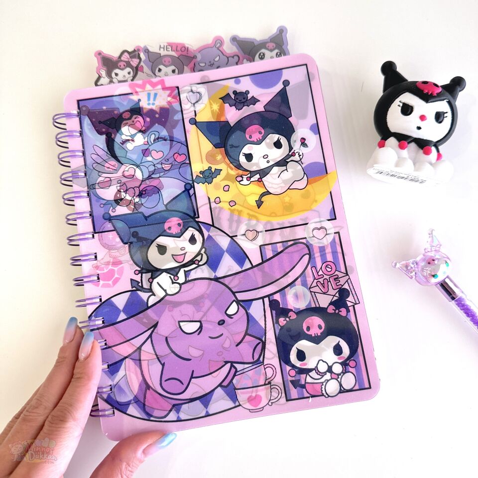 Hologramlı Ayraçlı Defter - Kuromi