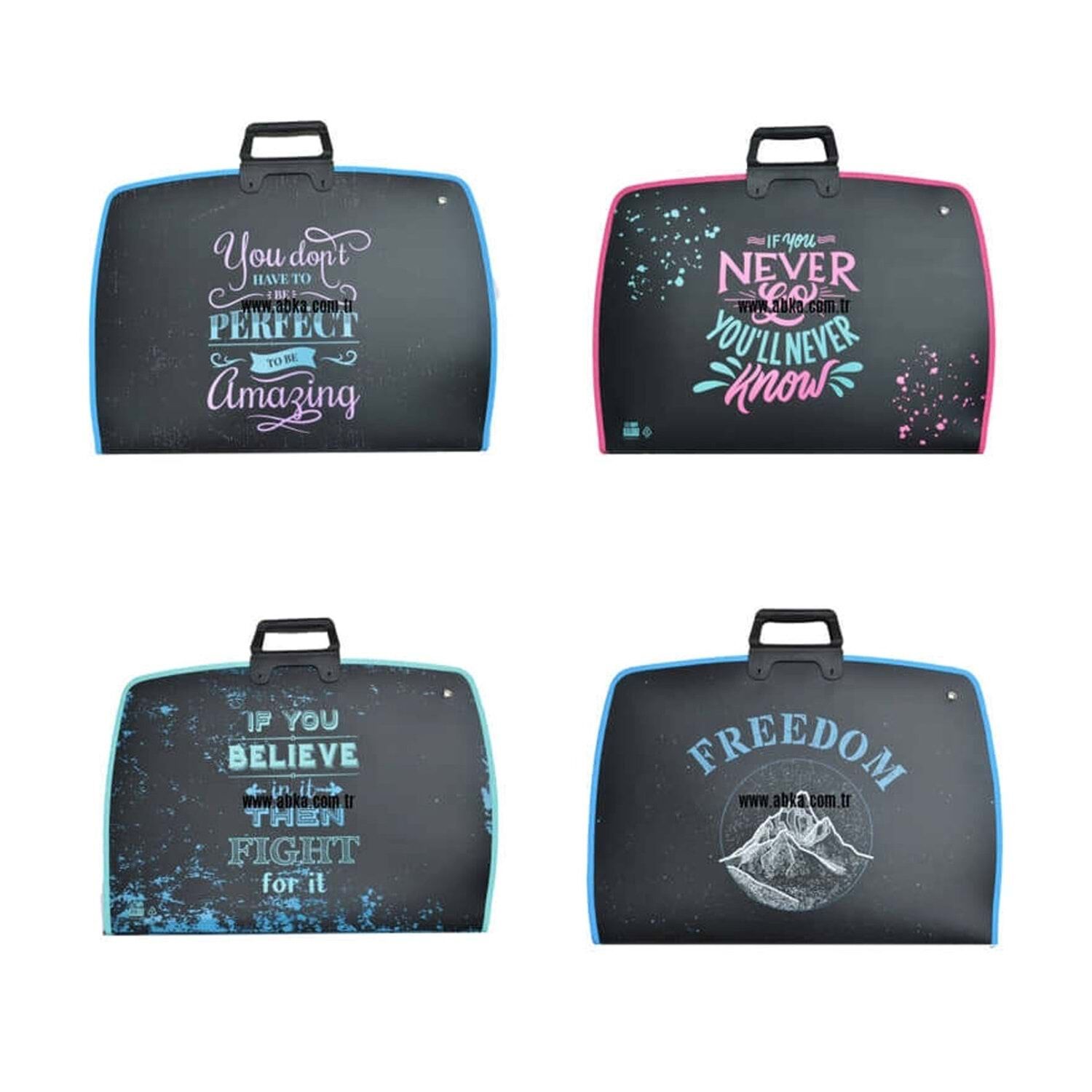 Abka Art Yazılı Proje Çantası 38x55