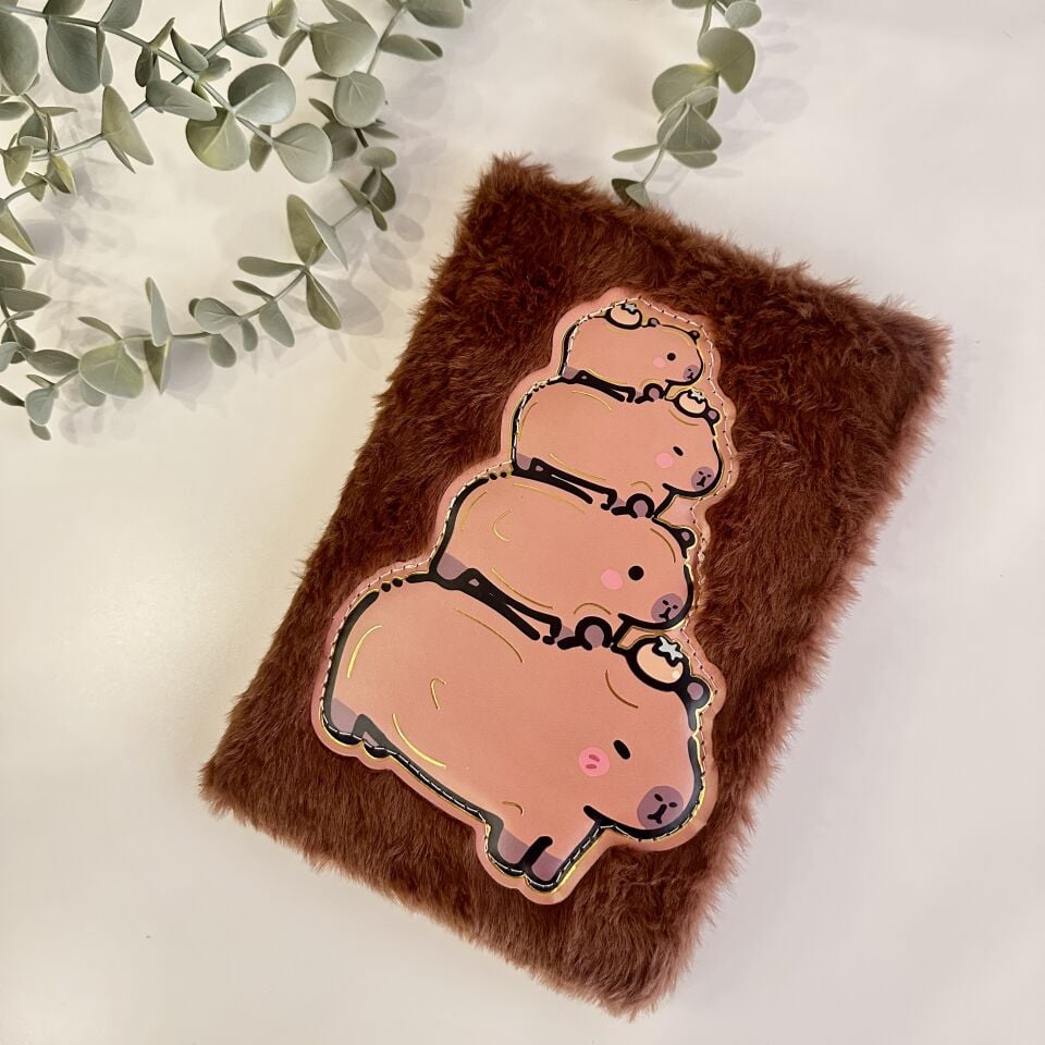 Capybara A5 Peluş Defter