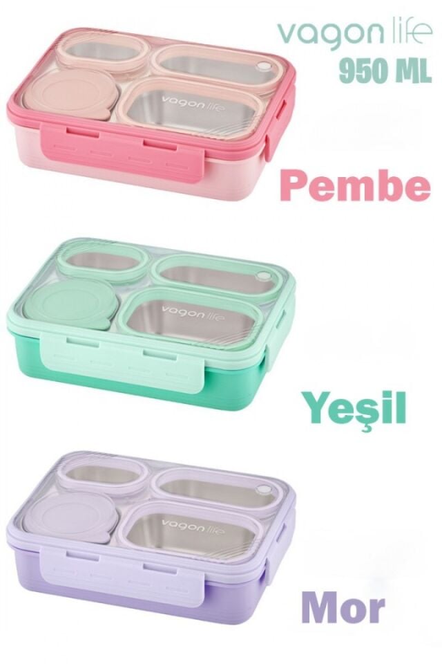 Vagon Life Çelik Lunchbox Beslenme Kutusu VGN7097