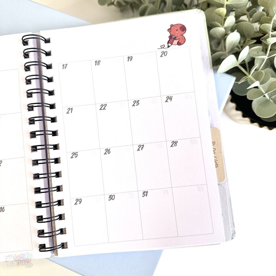 Capybara Lastikli 120 Yaprak Planner A5