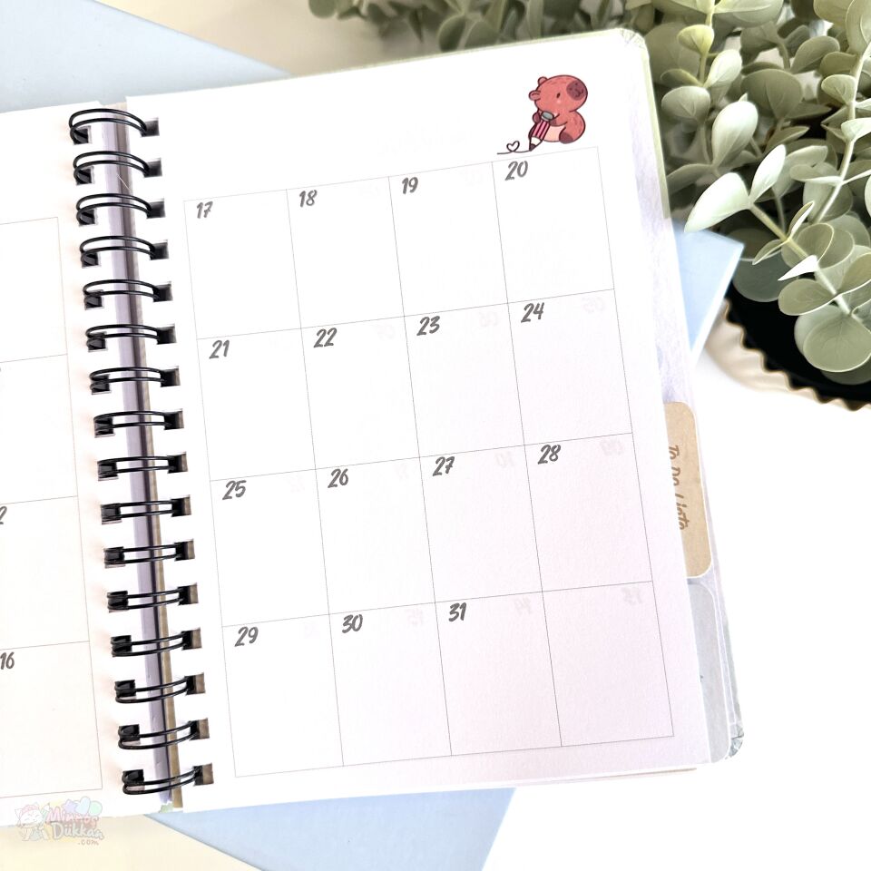 Capybara Lastikli 120 Yaprak Planner A5