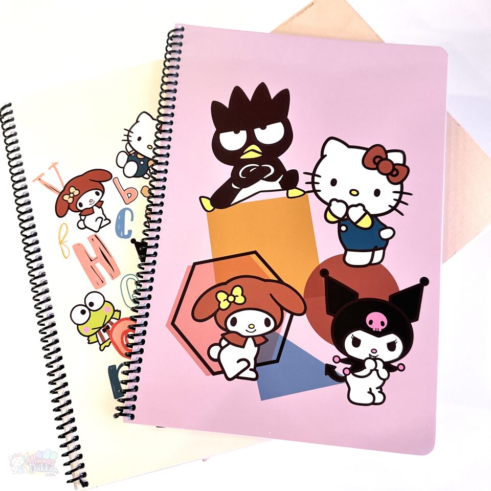 Hello Kitty and Friends 80 Yaprak Çizgili Spiralli Defter A4