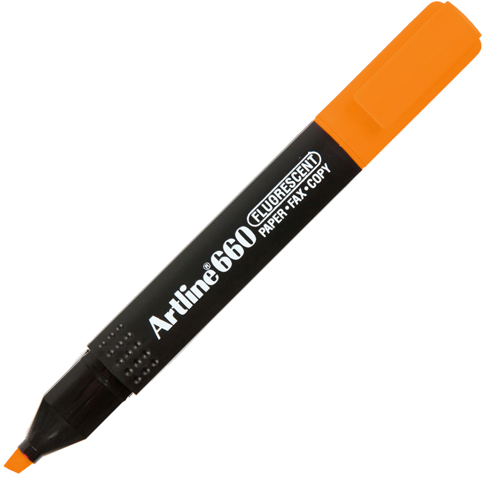 Artline 660 Neon Fosforlu İşaretleme Kalemi - Turuncu