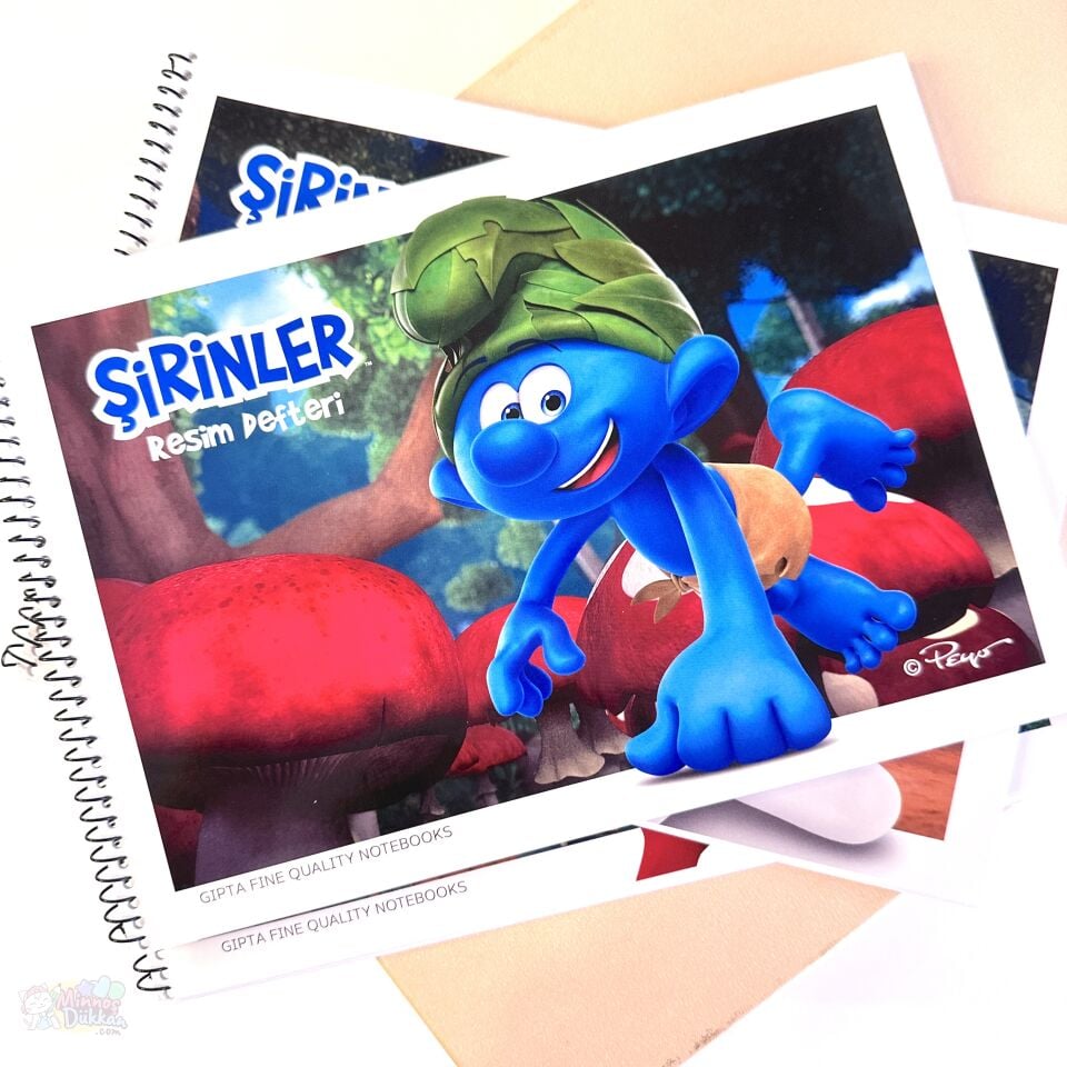 Gıpta Şirinler 17x24 cm 15 Yaprak Resim Defteri