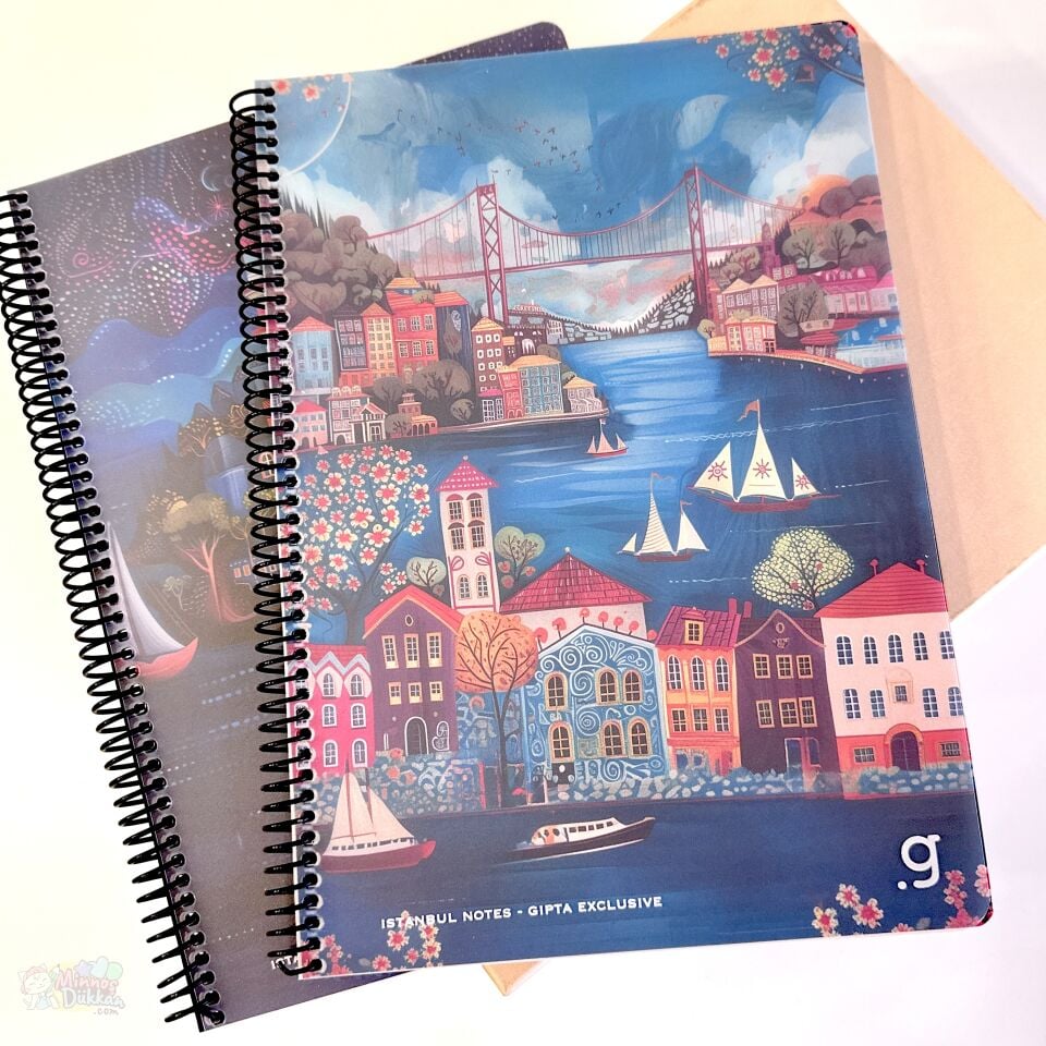 Gıpta Exclusive İstanbul Notes Çizgili 80 Yaprak Defter A4