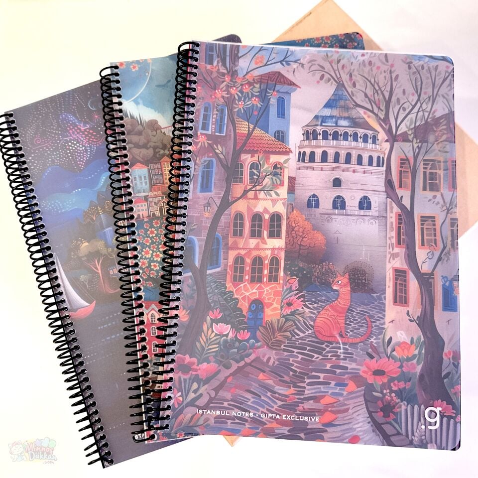 Gıpta Exclusive İstanbul Notes Kareli 80 Yaprak Defter A4