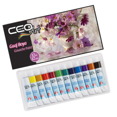 Ceo Art 12 Renk Guaj Boya - 12 Ml