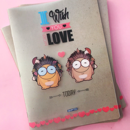 Love Animals Pp Kapak A4 Kareli Defter