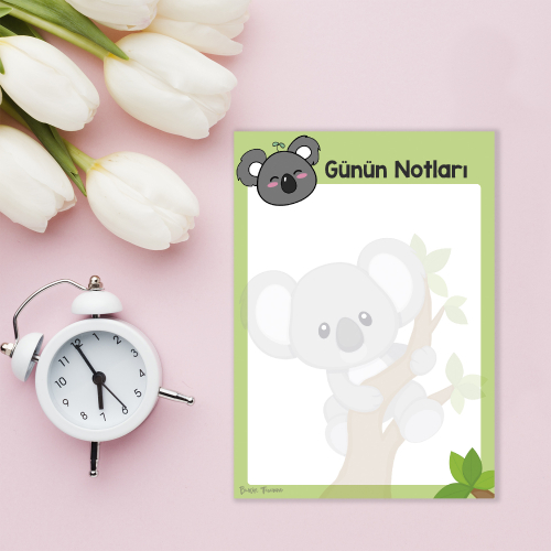 Koala Günün Notları A6 Notluk