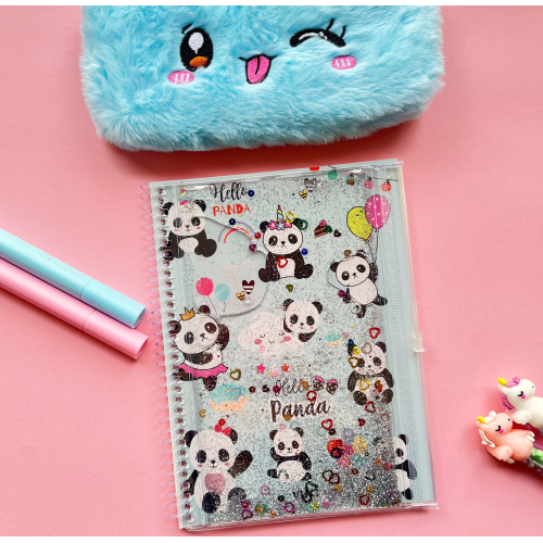 Panda Sulu Simli Telli A5 Defter