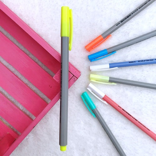 Dong-A Hexa Slimliner Fosforlu İşaretleme Kalemi - Neon Sarı